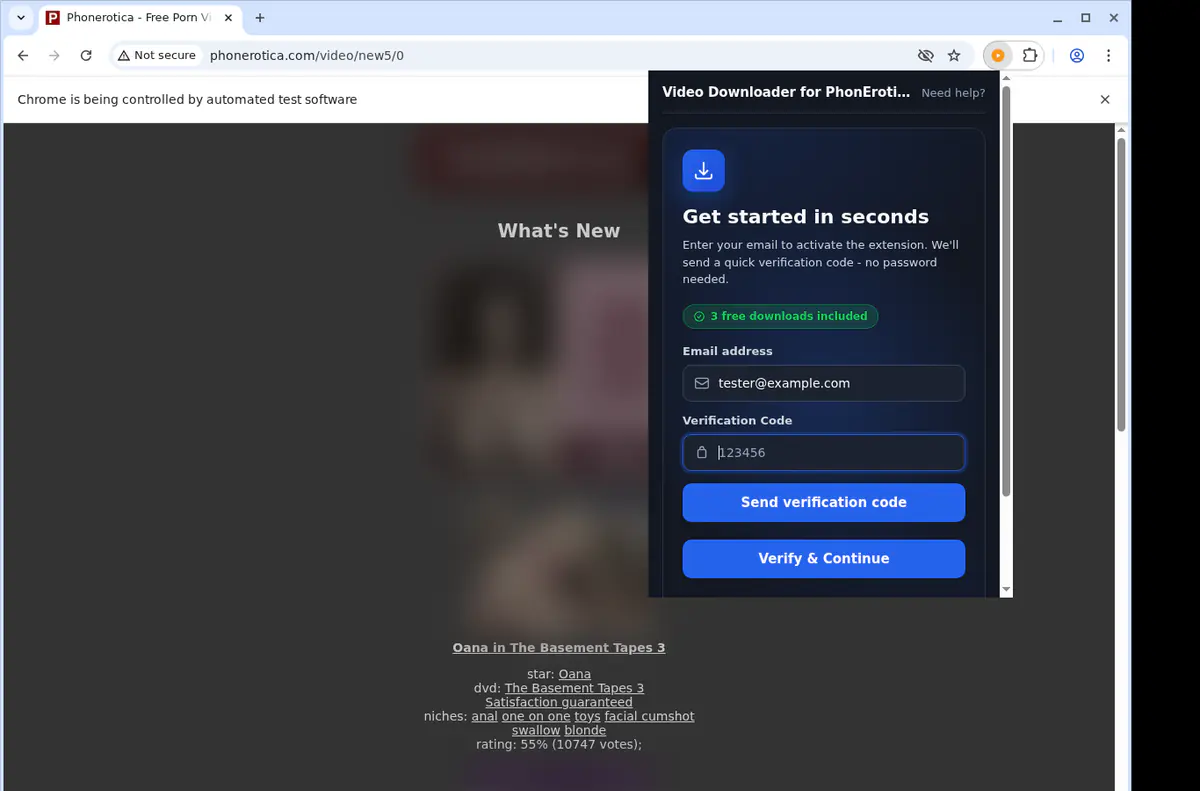 Phonerotica Video Downloader screenshot 4